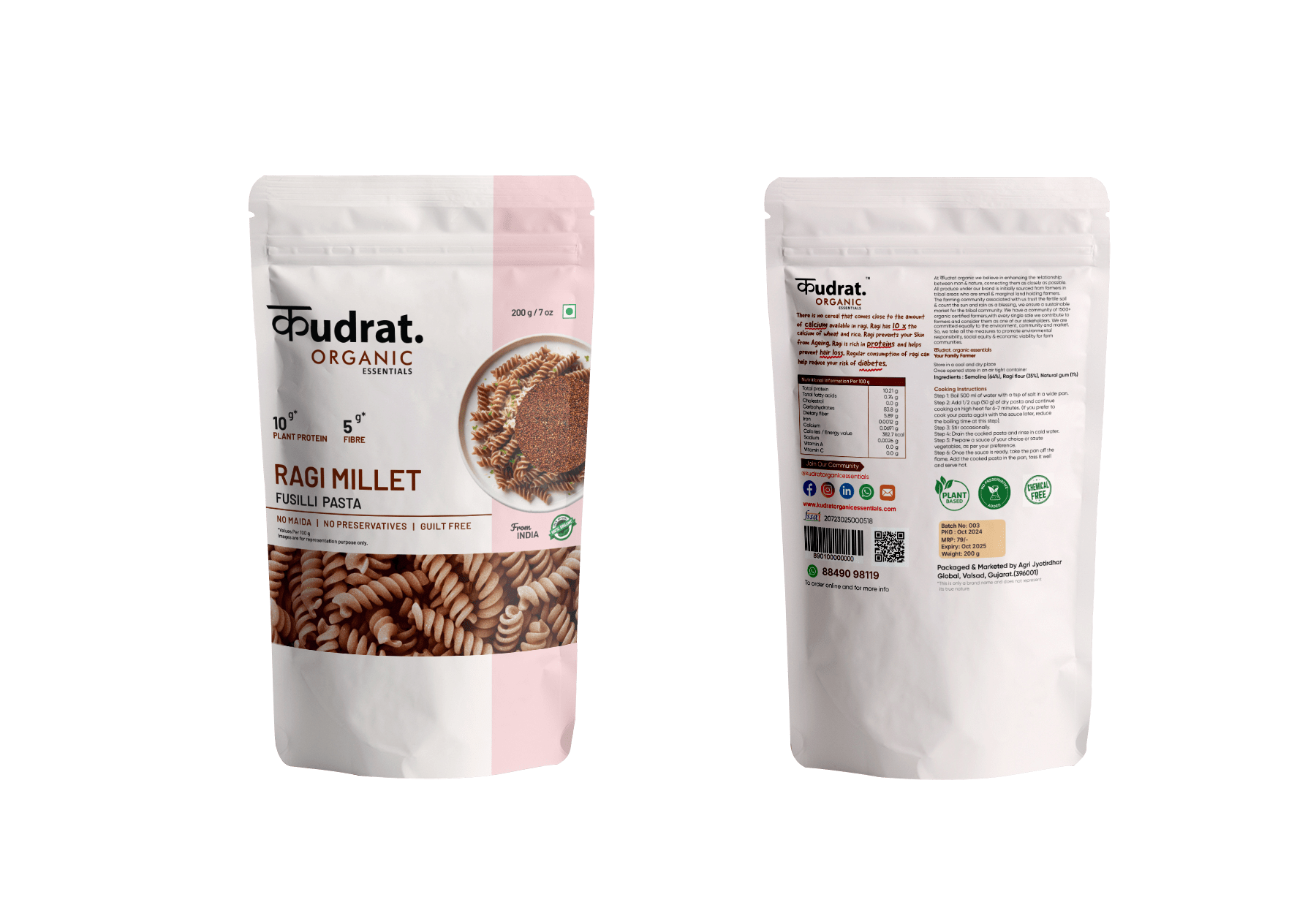Ragi Fusilli Pasta - Image 3