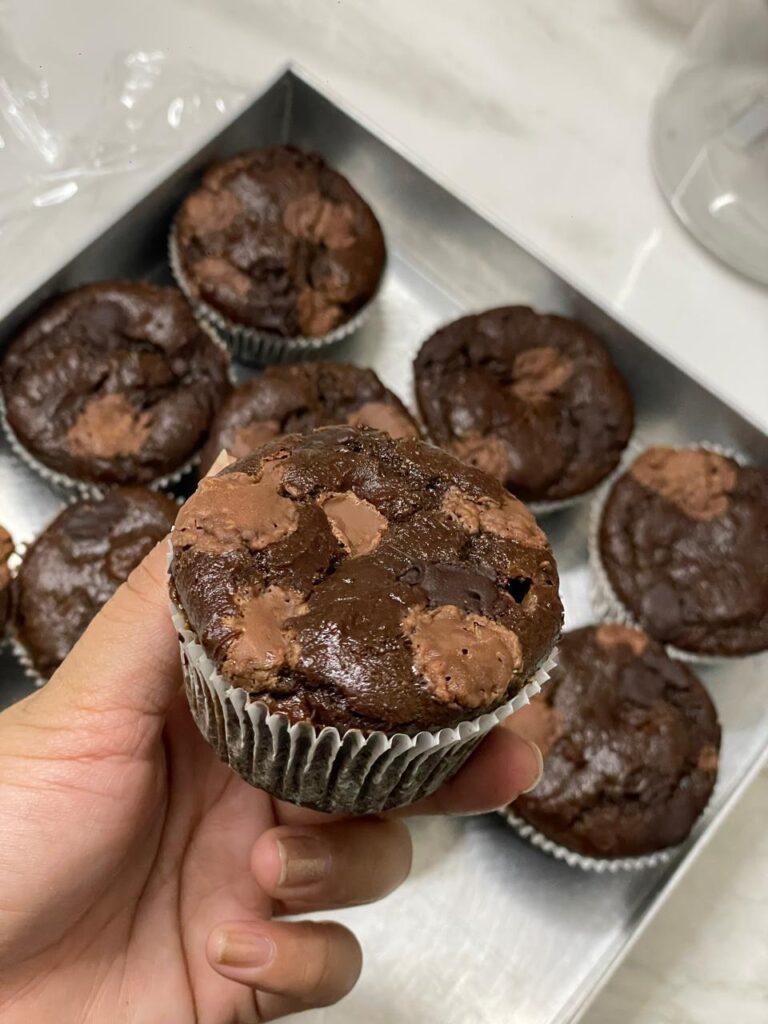 Ragi chocolate muffin