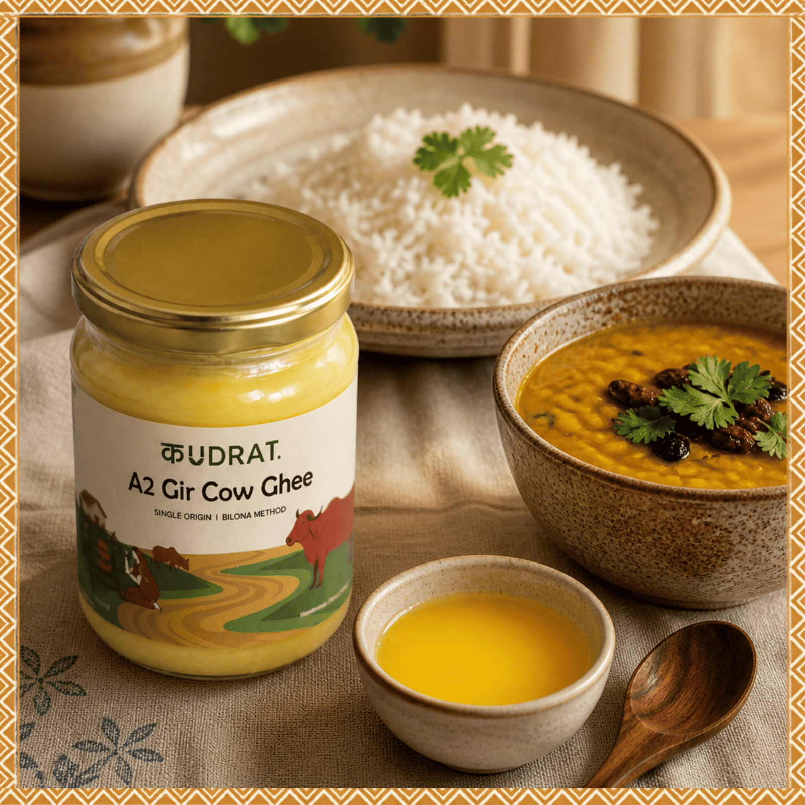 A2 Gir Cow Ghee 500ml - Image 2